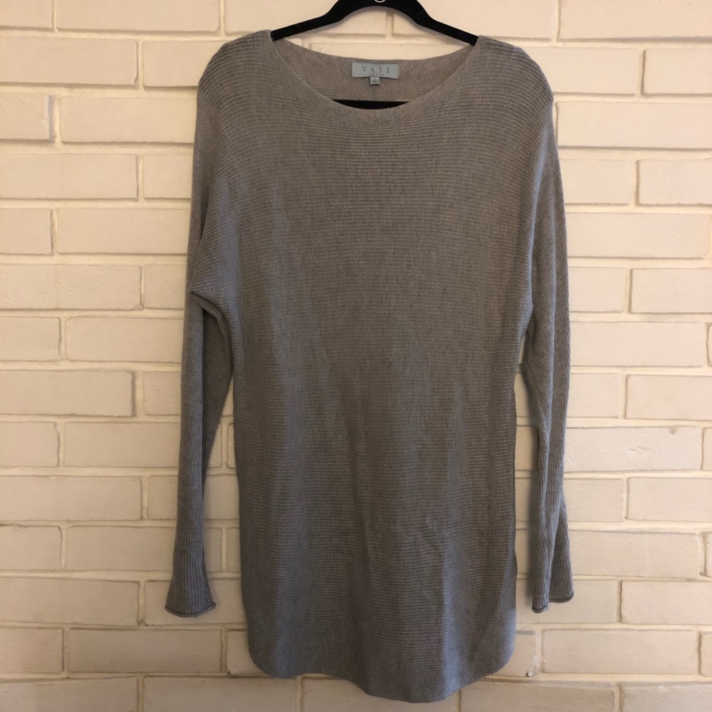Long Gray Cozy Sweater